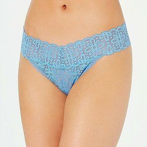 3 Pairs of Jenni Intimates Plus Lace Thong Panties One Size Fits 1X -3X